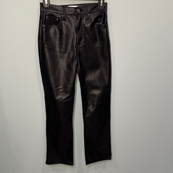 PISTOLA Black faux Leather pants Size 24 - Picture 4 of 11